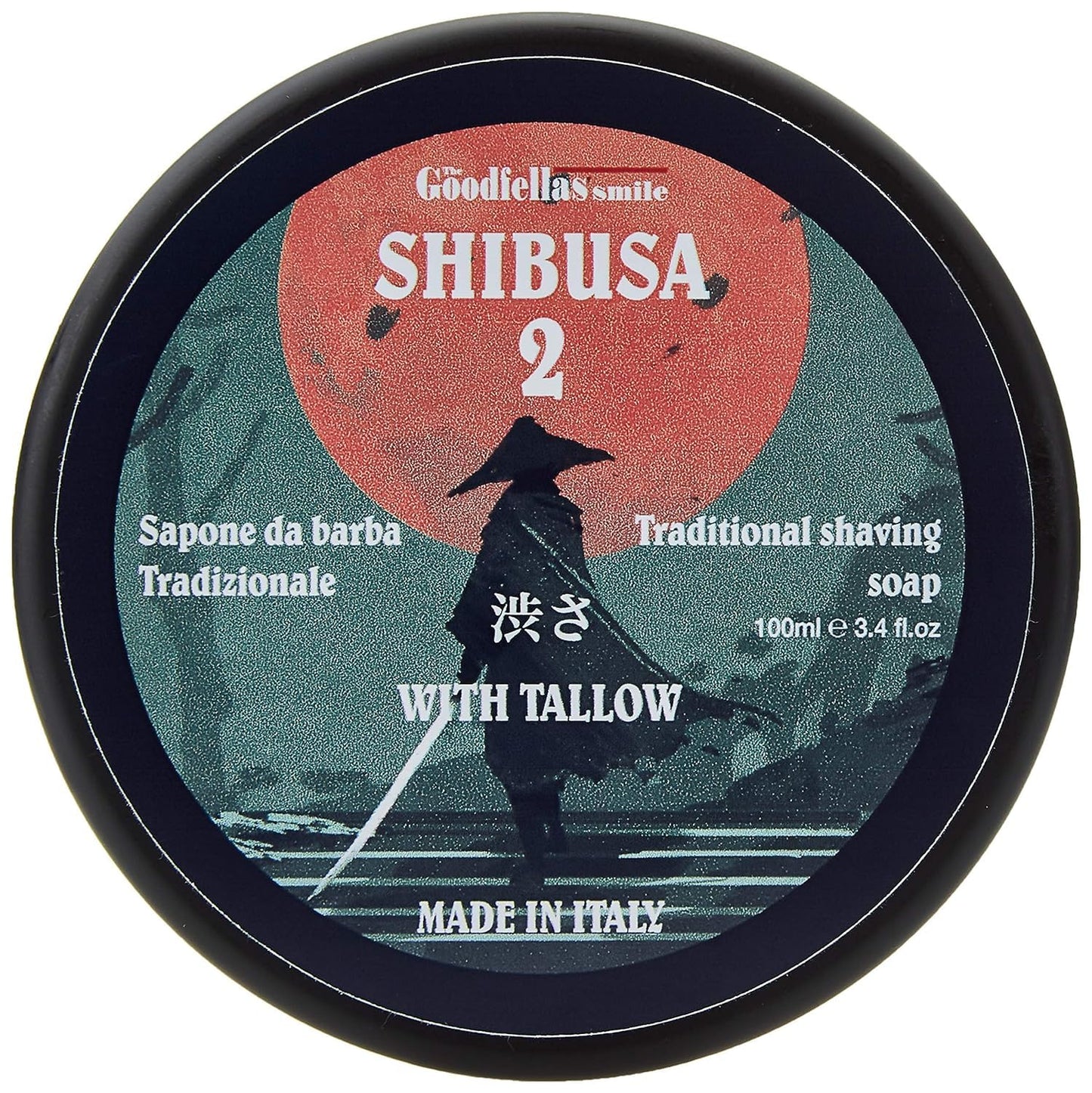 The Goodfellas' Smile, Luxury Shaving Soap with Tallow, Formulated for Use with A Shaving Brush, Made in Italy (SHIBUSA 2)