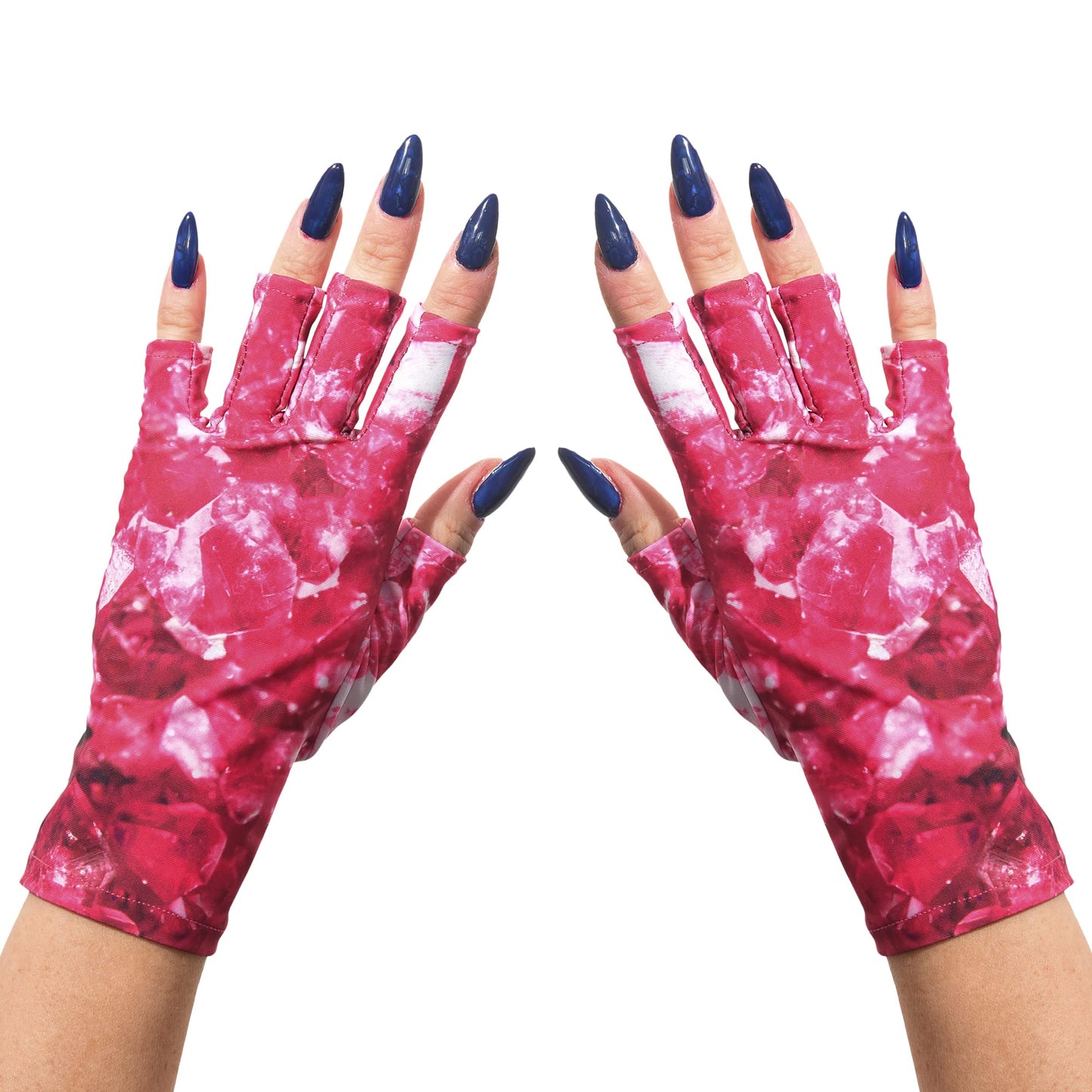 ManiGlovz - The ORIGINAL UPF 50+ UV Light Protective Nail Gloves | Gel Manicure Gloves and Anti UV Fingerless Gloves for Women | Can be Used as Sun Protection Gloves for Driving | Wishful Pinking