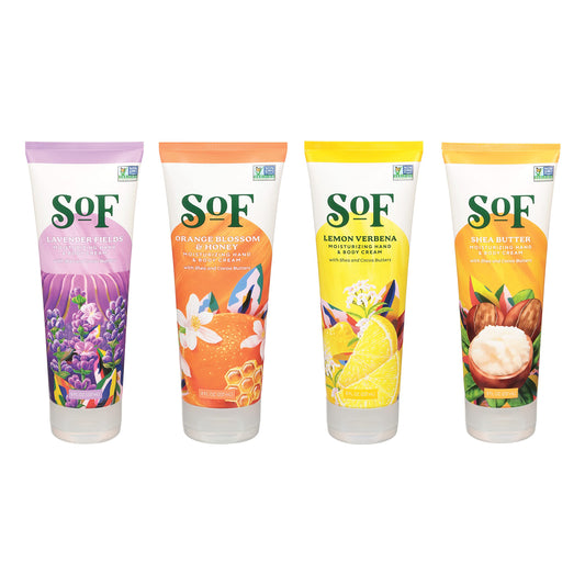 Hand & Body Cream (Variety Pack, 4 Tubes)