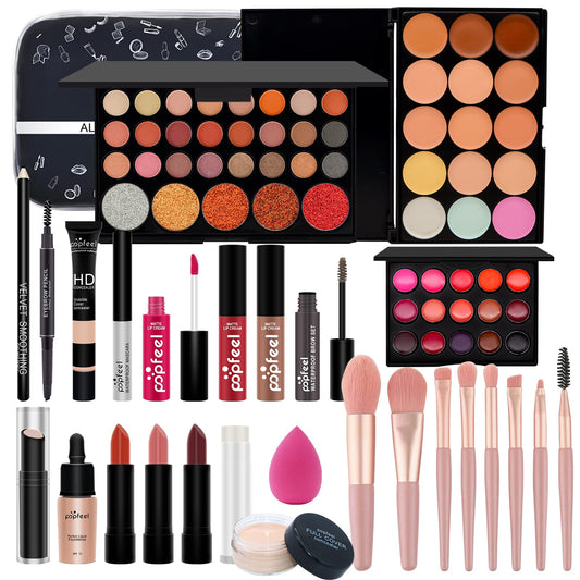 Hywestger Makeup Kit for Women Full Kit, All-in-one Makeup Gift Set for Girls,27Pcs Beginner Makeup Kit for Teens