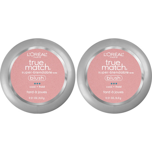 L'Oreal Paris Cosmetics True Match Super-Blendable Blush, Tender Rose, 2 Count