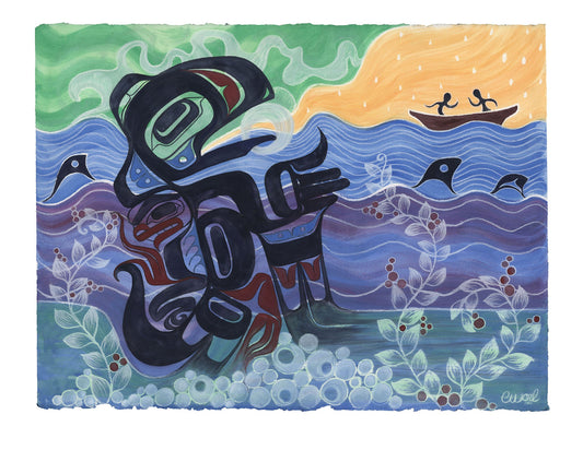 Raven & the Fishermen Giclée Print