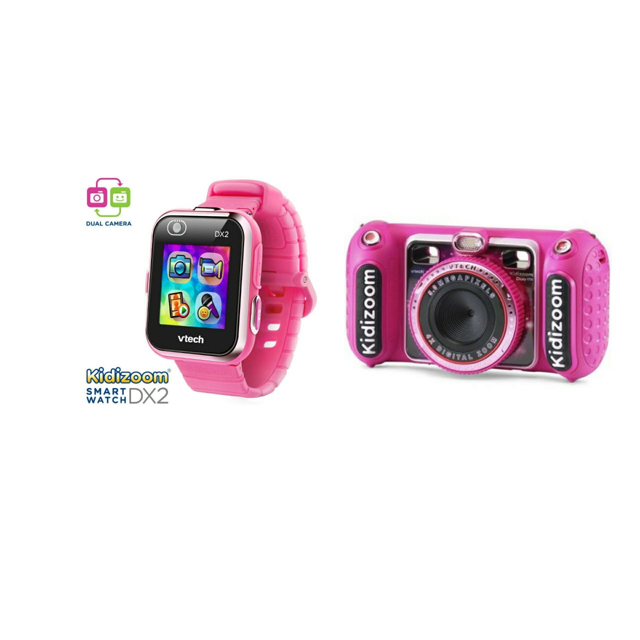 VTech Kidizoom DX2 Exclusive Smartwatch and Duo DX Digital Selfie Camera