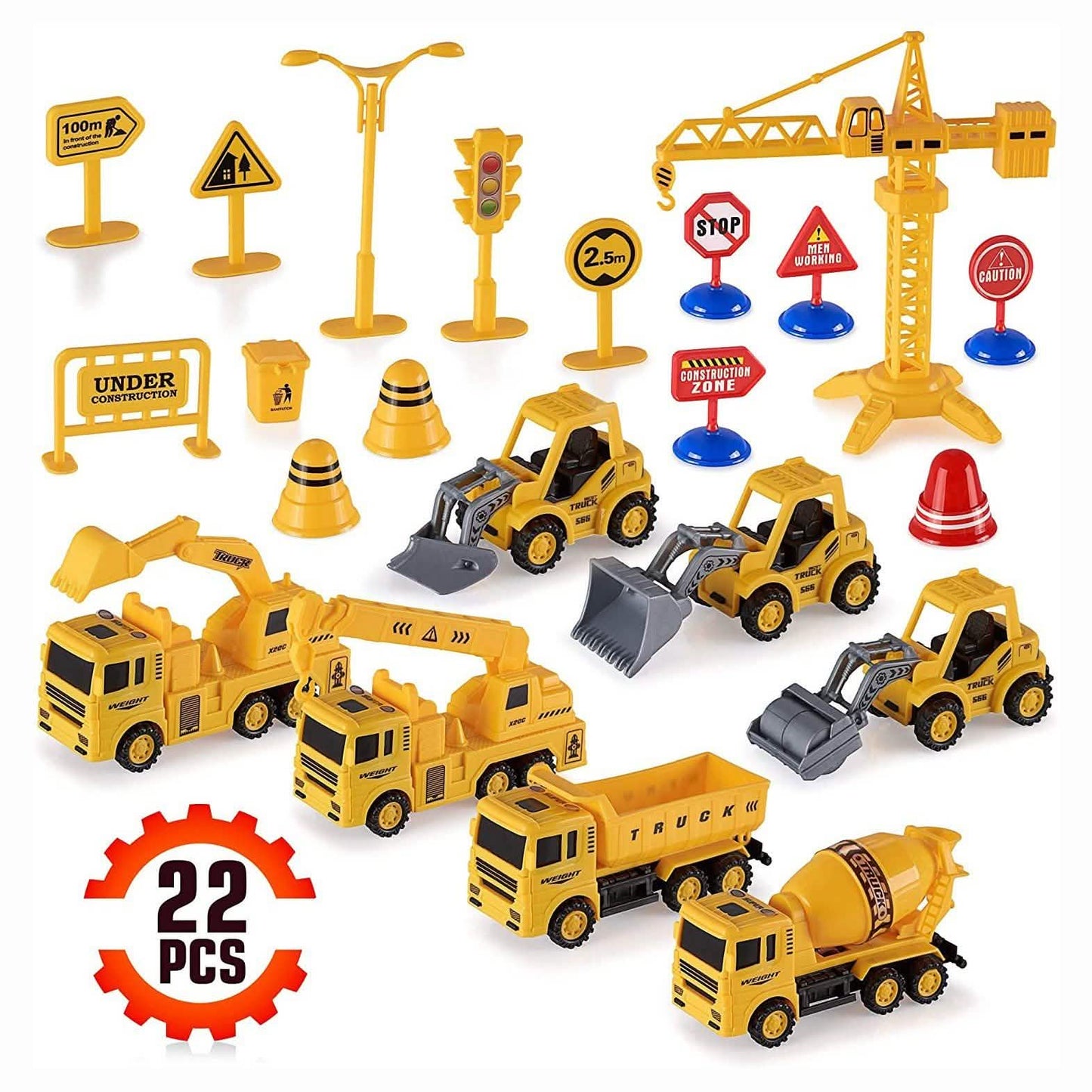 Construction Trucks Toy Set Toys for Kids Boys and Girls Age 3 Year Old & Up