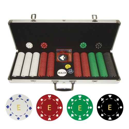 Trademark Monogrammed E Poker Set