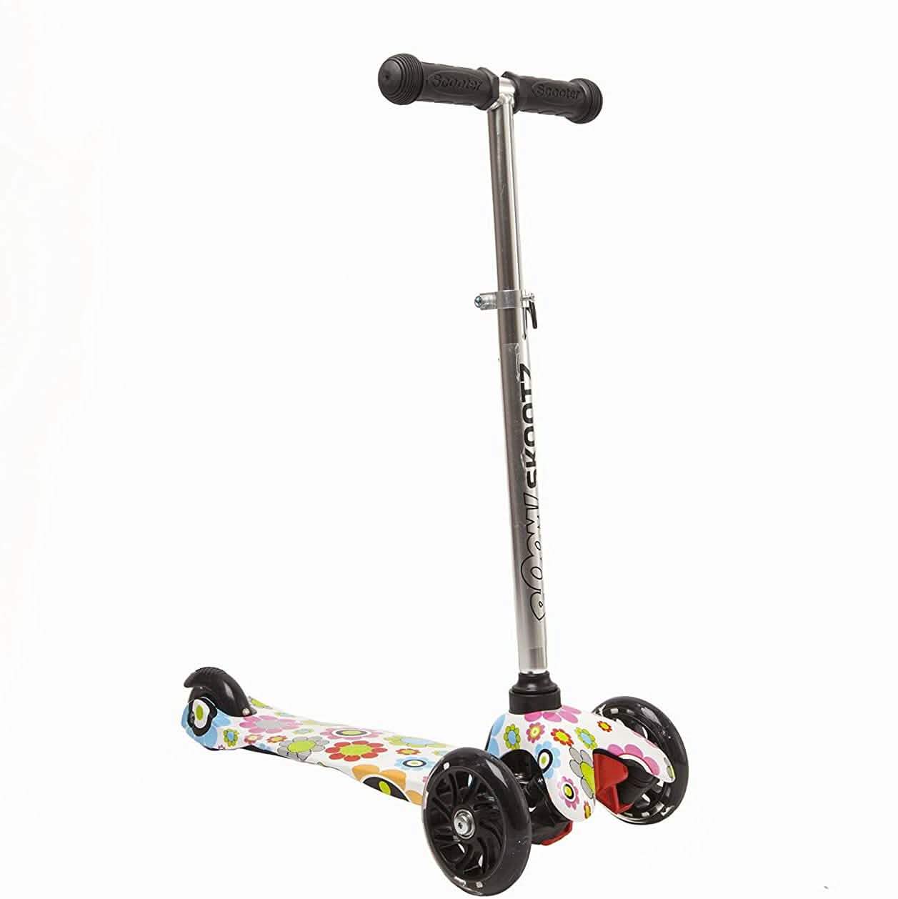 Deluxe 3 Wheel MINI Scooter with Adjustable Handlebars and Light Up Wheels