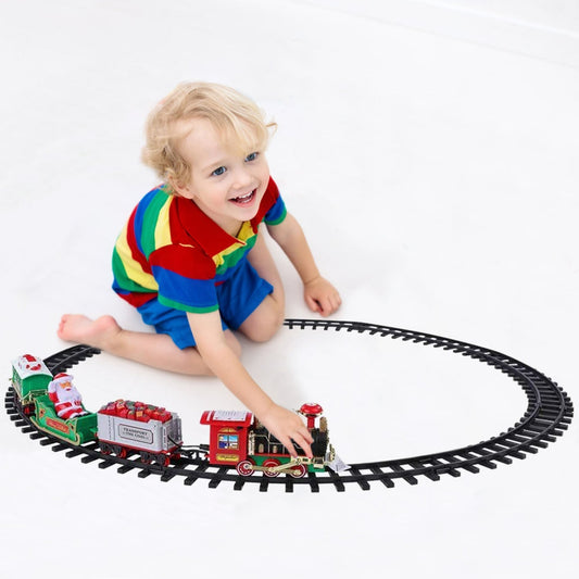 Electric Train Christmas Kid Toy Set