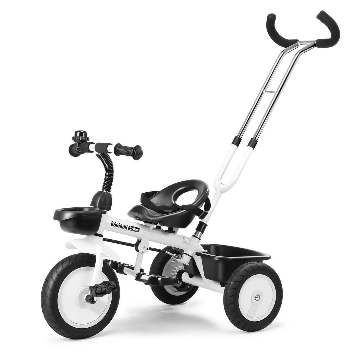 Kid Tricycle Stroller With Retractable Push Handle