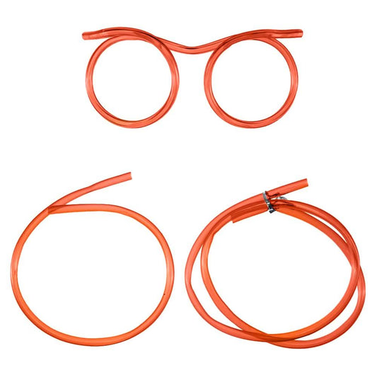 Kids Silly Straw Glasses Everything Else Red - DailySale