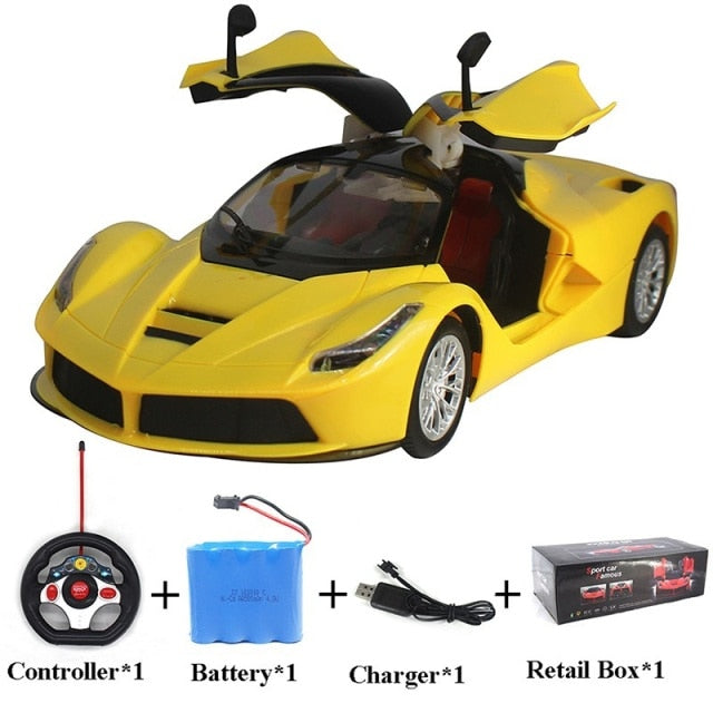 Large Size 1:14 Electric RC Car Remote Control Cars Machines On Radio Control Vehicle Toys For Boys Door Can Open 6066