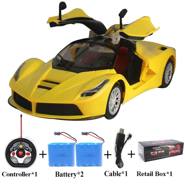 Large Size 1:14 Electric RC Car Remote Control Cars Machines On Radio Control Vehicle Toys For Boys Door Can Open 6066