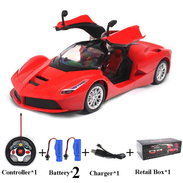 Large Size 1:14 Electric RC Car Remote Control Cars Machines On Radio Control Vehicle Toys For Boys Door Can Open 6066