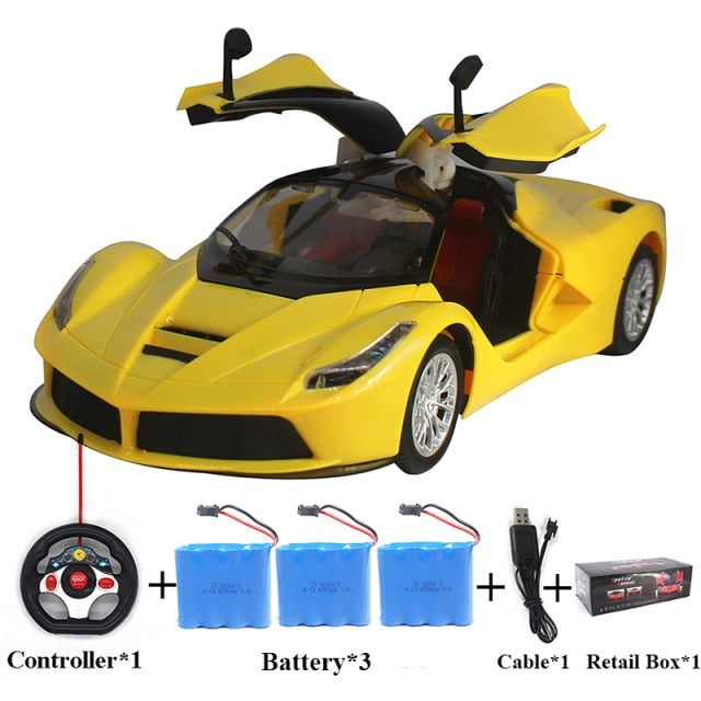 Large Size 1:14 Electric RC Car Remote Control Cars Machines On Radio Control Vehicle Toys For Boys Door Can Open 6066