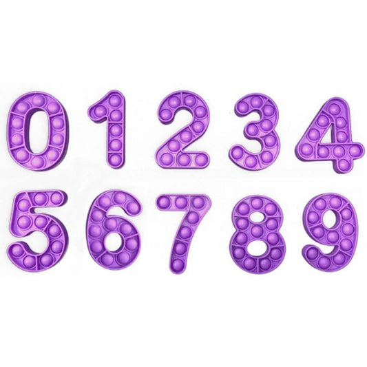 Push Pop Anti-Stress Numbers Toys & Games Purple - DailySale