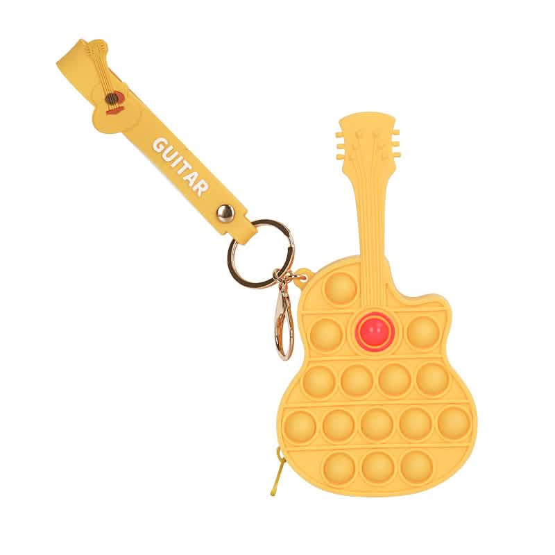 Zippered Pouch with Fidget Bubble Poppers and Bristles Toys & Games Guitar - DailySale